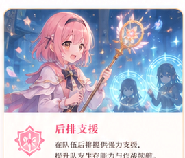 后排支援视觉卡片